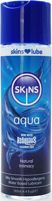 Gleitmittel SKINS Aqua 130 ml – wasserbasiert