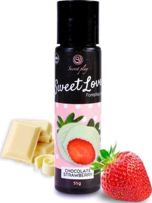 Lubricant SECRETPLAY Sweet Love Erdbeere und Weiße Schokolade