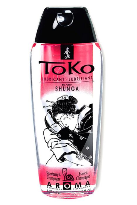 Lubrikant SHUNGA Toko Erdbeere und Champagne - 165 ml
