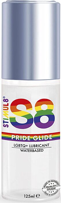 Lubricant STIMUL8 S8 Glide Pride 125ml - Extra Thick Lubricant STIMUL8 S8 Glide Pride 125ml - Extra Thick