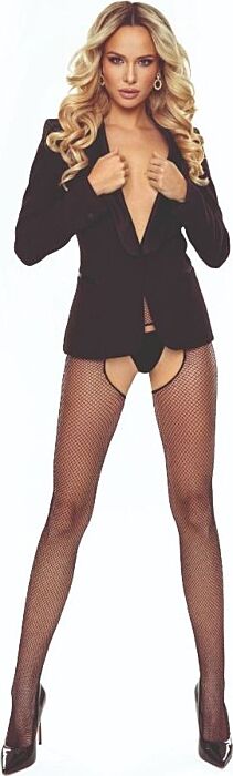 Medias PASSION TIOPEN 034 Crotchless Schwarz Medias PASSION TIOPEN 034 Crotchless Schwarz