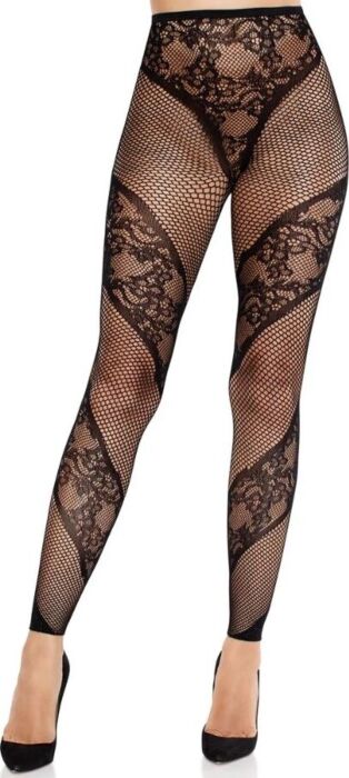 Mallas Leg Avenue Lace & Net Illusion Schwarz Mallas Leg Avenue Lace & Net Illusion Schwarz