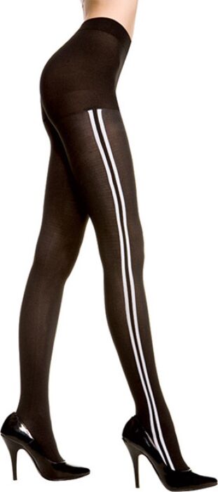 Blickdichte Pantys Music Legs mit Seitenstreifen