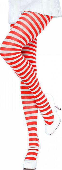 Medias Leg Avenue Rot/Weiß - Eleganz erleben