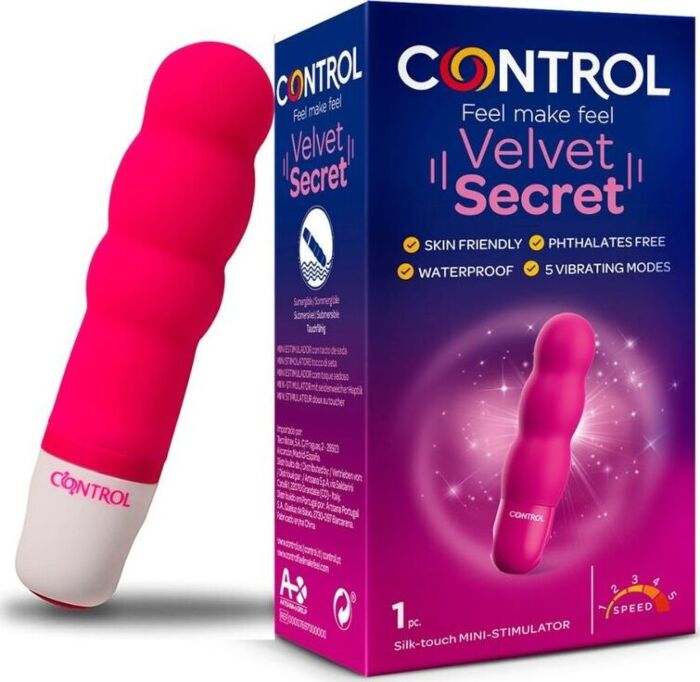Mini-Vibrator CONTROL Velvet Secret Dreikugel