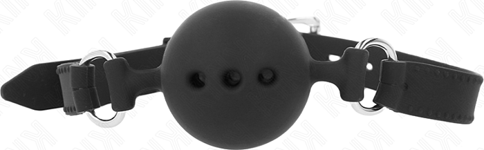 Mordaza BDSM KINK 55x2 cm Silikon Schwarz