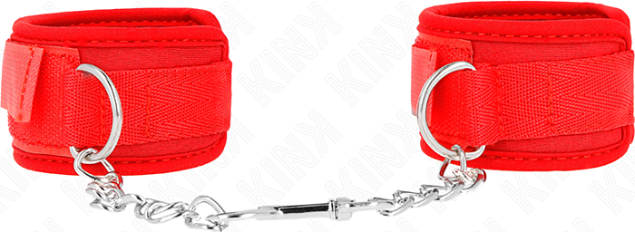BDSM Handfesseln KINK Neopren Rot 42x5cm BDSM Handfesseln KINK Neopren Rot 42x5cm