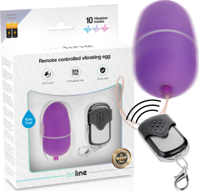 Online - huevo vibrador control remoto m lila