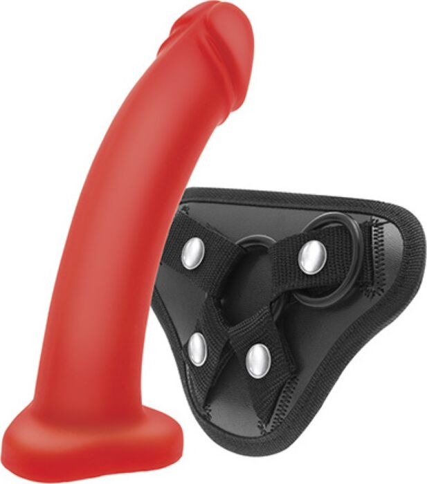 Semi‑realistischer Dildo mit verstellbarem Harness S Pleasures