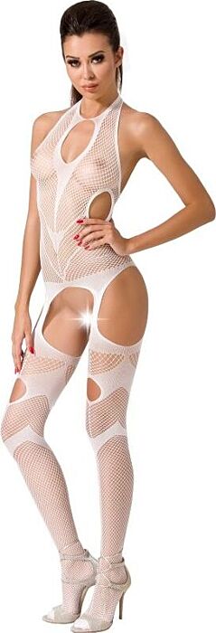 Passion woman bs053 bodystocking blanco talla unica
