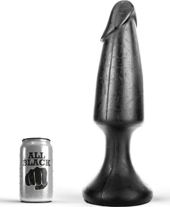 Analplug ALL BLACK 35 cm mit realistischer Form Analplug ALL BLACK 35 cm mit realistischer Form