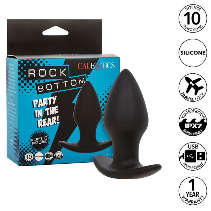 Analplug CALEXOTICS Rock Bottom mit 10 Vibrationsmodi