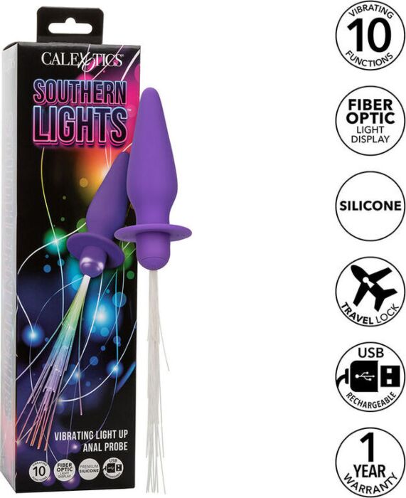 Analplug Calexotics Southern Lights mit Vibration