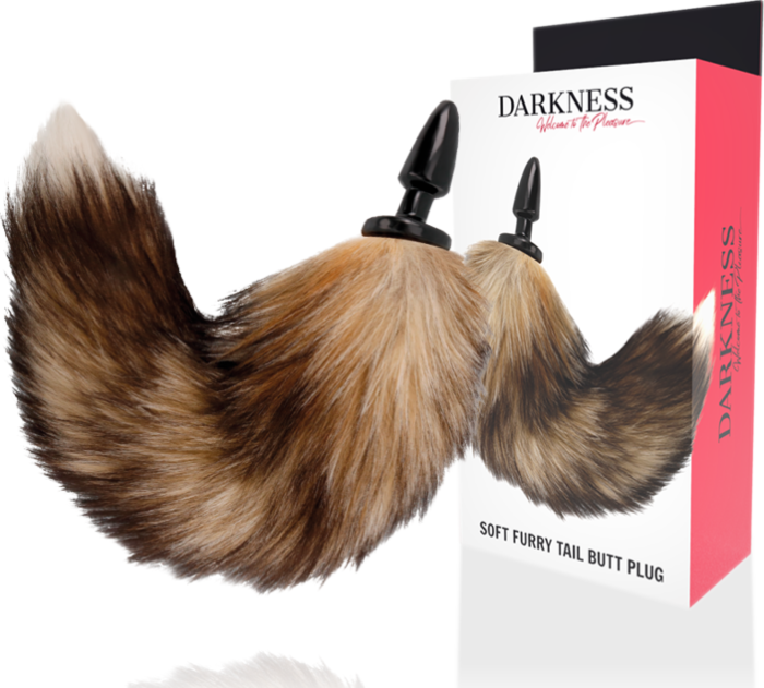 Plug Anal DARKNESS mit pelziger Schwanzattraktion