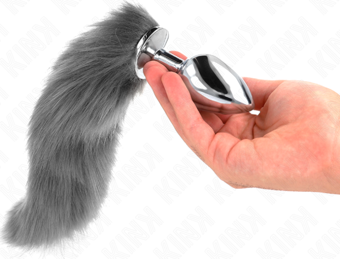 Analplug KINK L 10x4 cm mit synthetischem Schwanz Analplug KINK L 10x4 cm mit synthetischem Schwanz