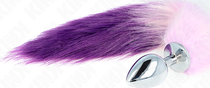 Analplug KINK L 10x4cm mit Kunstfell