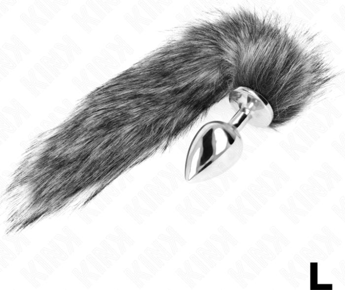 Anal Plug KINK L mit Kunstfell 40 cm – Erotik pur