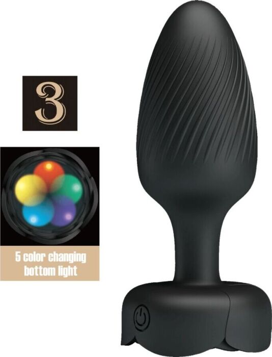 Anal Plug PRETTY LOVE Osborn mit LED 9.8 cm