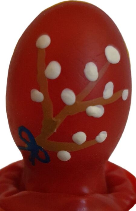 Preservativo CONDOMERIE Huevo Pascua Rot Handgemalt