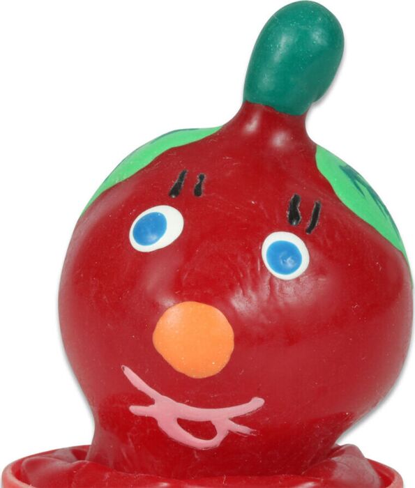 Kondom CONDOMERIE Tomate Handgemalt Spaß Kondom CONDOMERIE Tomate Handgemalt Spaß