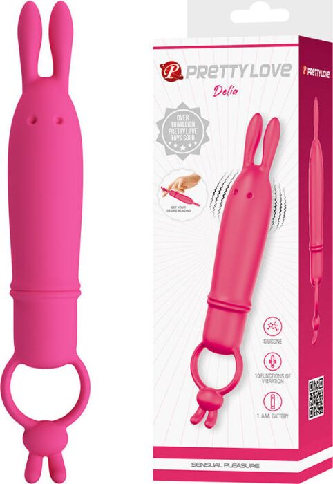 Vibrator PRETTY LOVE DELIA mit Anbringungsring Vibrator PRETTY LOVE DELIA mit Anbringungsring