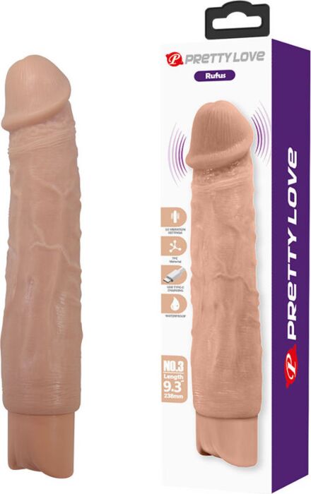 Vibrator PRETTY LOVE RUFUS mit flexibler realistischer Form