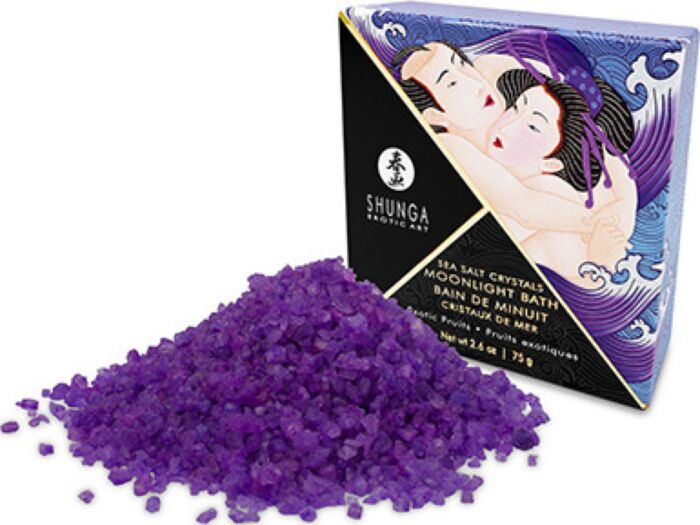SHUNGA Badesalz Exotic Purple 75 g – aromatisches Badeelixier