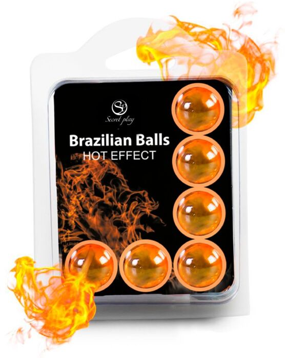 Effektspielzeug SECRETPLAY Set 6 Brazilian Balls mit Wärmeeffekt