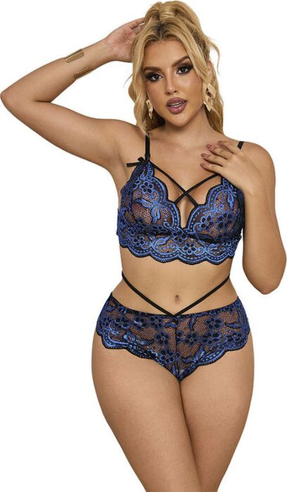 Sujetador + Panties SUBBLIME Blau S/M - Eleganz pur Sujetador + Panties SUBBLIME Blau S/M - Eleganz pur