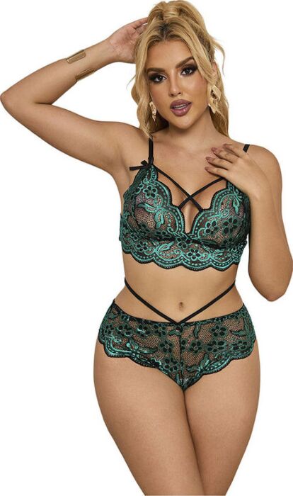 Lingerie SUBBLIME 954093 Eleganz in Grün L/XL Lingerie SUBBLIME 954093 Eleganz in Grün L/XL
