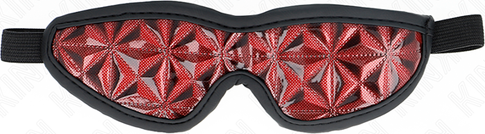 BDSM Maske KINK Rot 20.5x6 cm - Eleganz & Lust