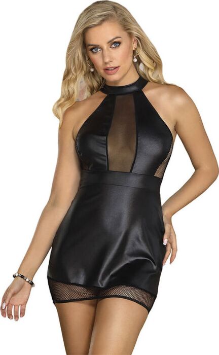Lingerie SUBBLIME Halter Kleid Schwarz Transparenz Lingerie SUBBLIME Halter Kleid Schwarz Transparenz