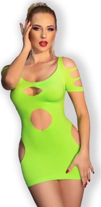 Minivestido Chilirose CR 4671 Sexy Grün S/M