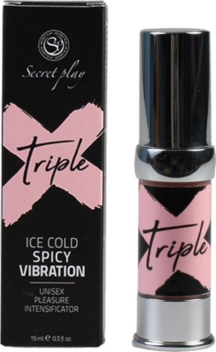 Vibrador Flüssigkeit SECRETPLAY Triple X mit 3 Effekten