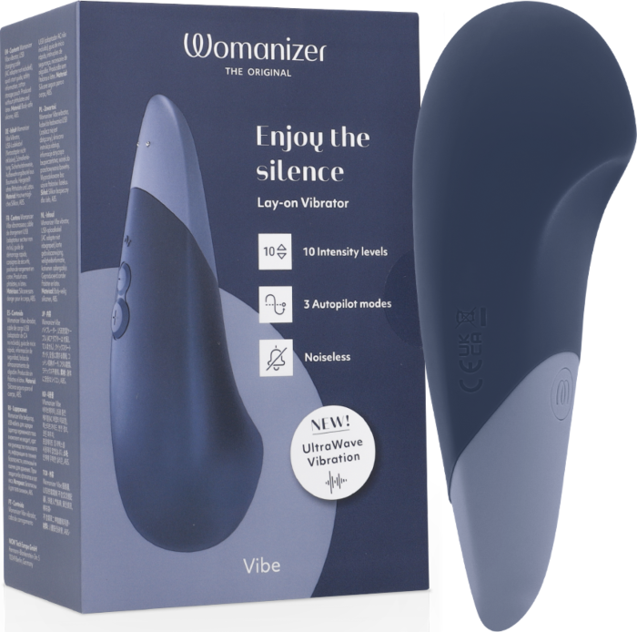 Vibratoren Womanizer Vibe Lay-On Silenzioso Blau Vibratoren Womanizer Vibe Lay-On Silenzioso Blau