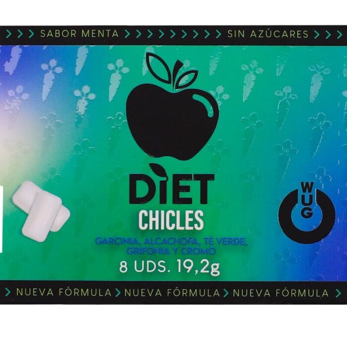 WUG DIET - SUGAR-FREE FUNCTIONAL MINT GUM BLISTER 8 PCS WUG DIET - SUGAR-FREE FUNCTIONAL MINT GUM BLISTER 8 PCS