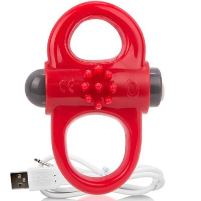 Schreien o wiederaufladbare und vibrierende Ring Yoga rot