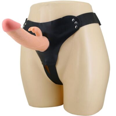 Strap-On Gurt mit 19 cm Dildo von PRETTY LOVE