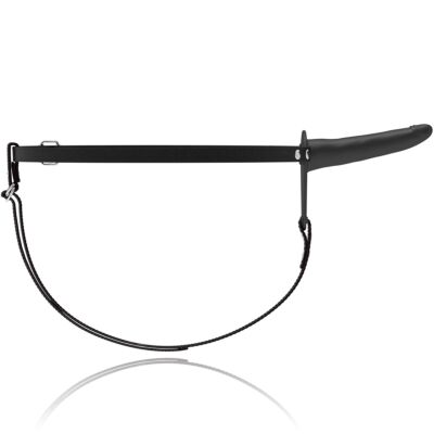 Fetisch devot Silikon Strap-On schwarz 15cm