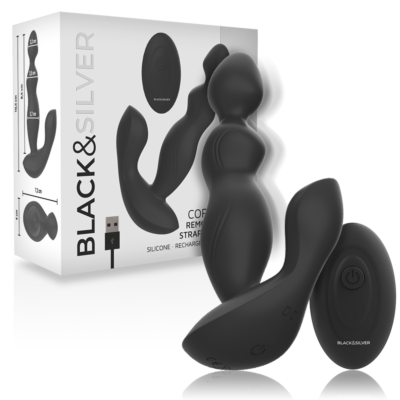 Vibrator BLACK&SILVER Cora Plug Prostatik mit Fernbedienung