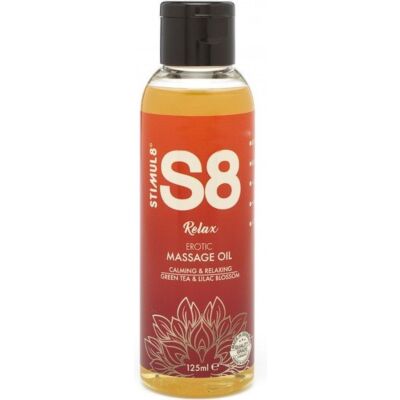S8 Massageöl grüner Tee &amp; lila Blüte 125ml
