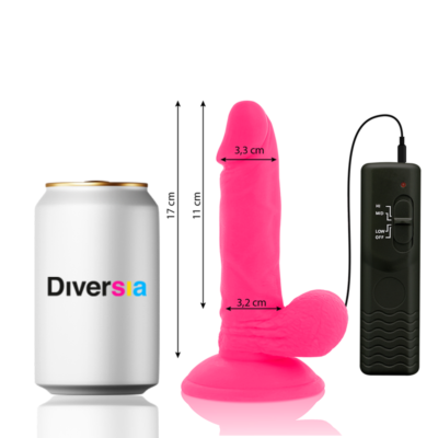 FlexiVibe - Vibratorischer Dildo 17cm (Rosa)