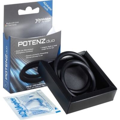Potenz duo rings medium black