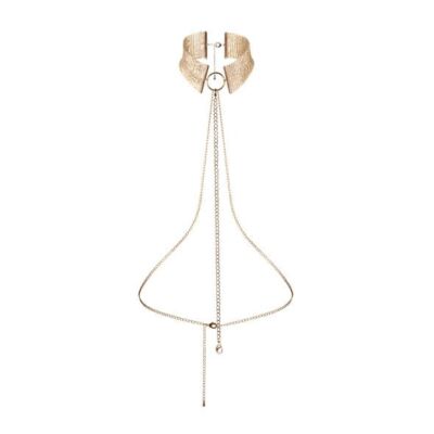 Goldenes Mesh-Halsband