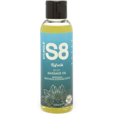 S8 Massageöl French Plum &amp; ägyptische Baumwolle 125ml
