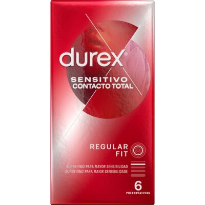 Kondome Durex Contact Total Ultra Thin 6 Stück - Empfindlichkeit und perfekte Passform