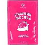 Gleitmittel SECRETPLAY Erdbeere & Creme 10 ml für Massage und Gleitmittel