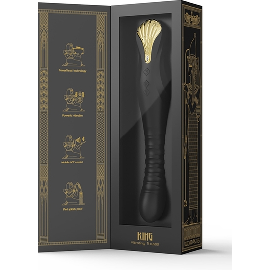 Zalo King Vibrator - Obsidian schwarz