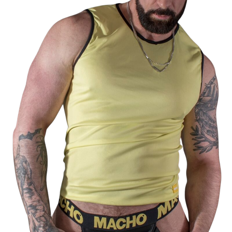 Camiseta Macho Amarillo - Deportiva S/M
