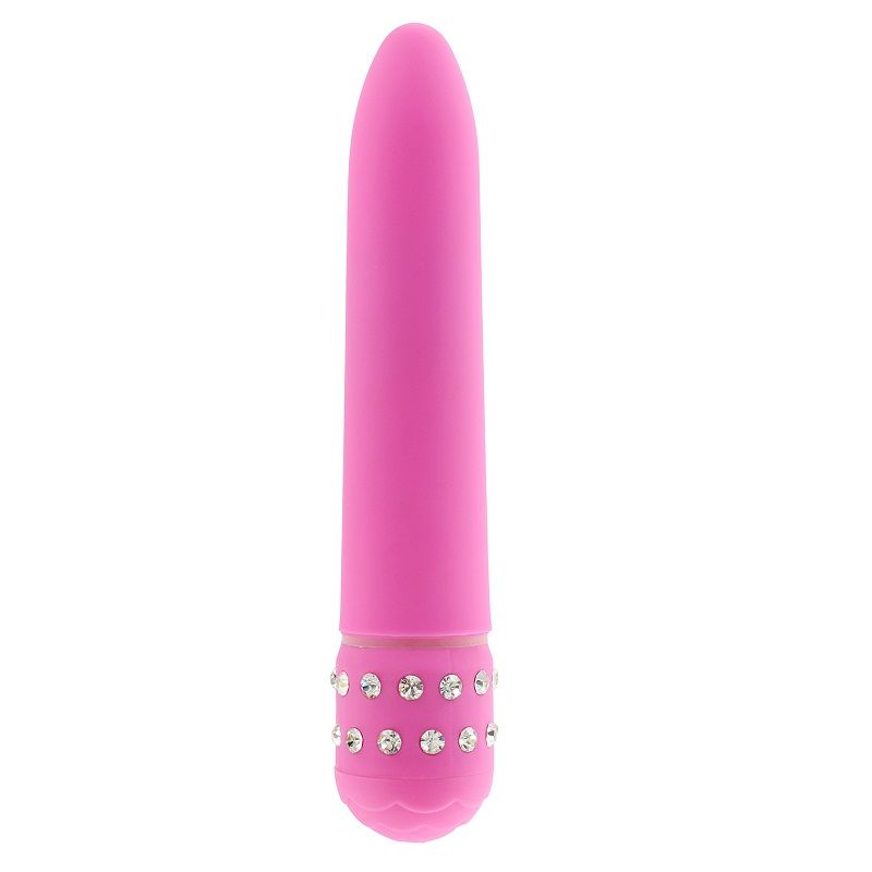Rosa Vibrator mit Diamant-Selling